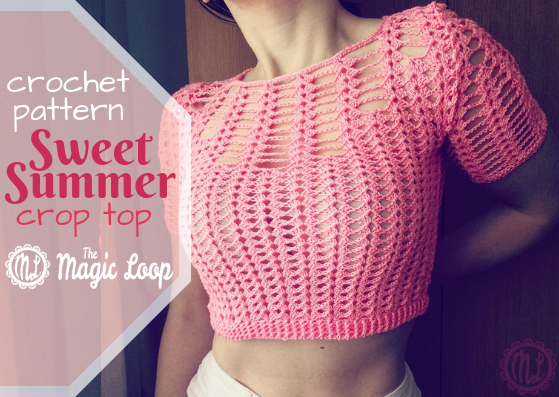 crochet crop top with sleeves
